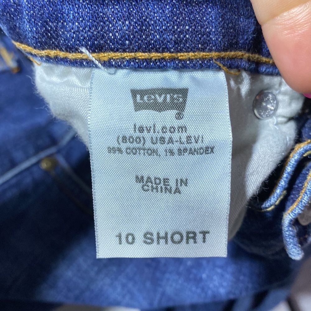 Levi’s 515 boot cut cotton 10 short blue denim jeans - Picture 3 of 6